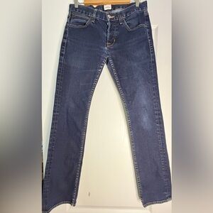 Hudson Jeans Straight Leg Dark Blue Denim Jeans, Size 30
